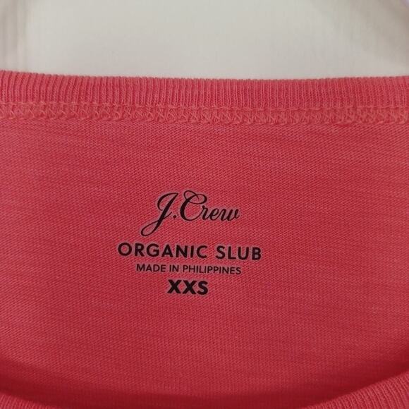 ⭐J Crew Organic Cotton Crop Tee Coral XS CLOSET CLEAR OUT - Picture 11 of 12